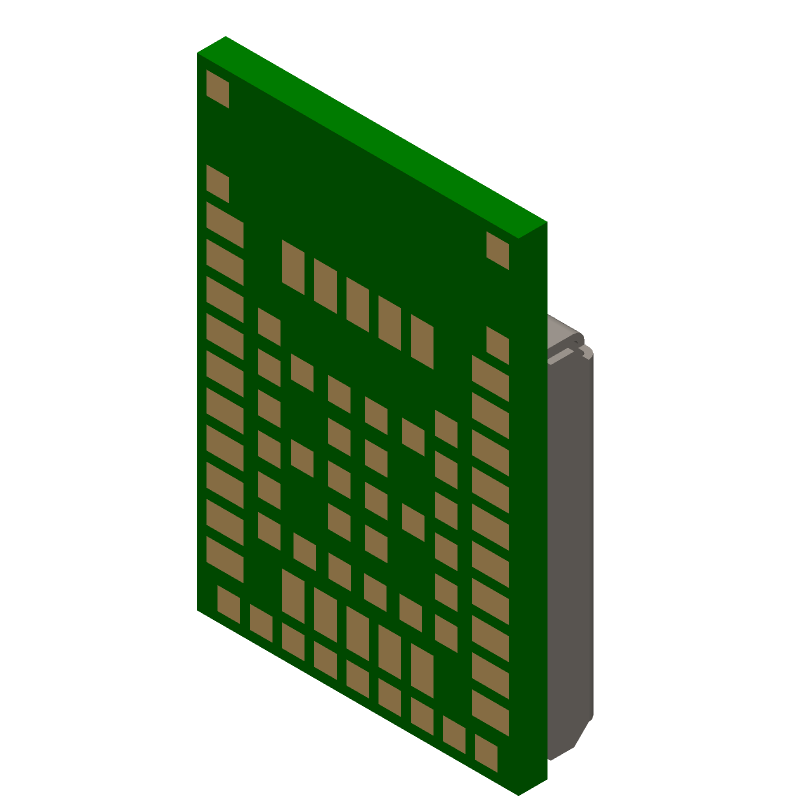 NINA-B306-00B Footprint, Schematic Symbol And 3D Model By U-Blox