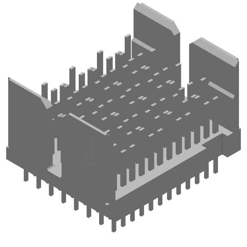 Board-to-Board Header, 96 Pos, 12 Rows, 8 Cols, 10Gbps, Press-Fit