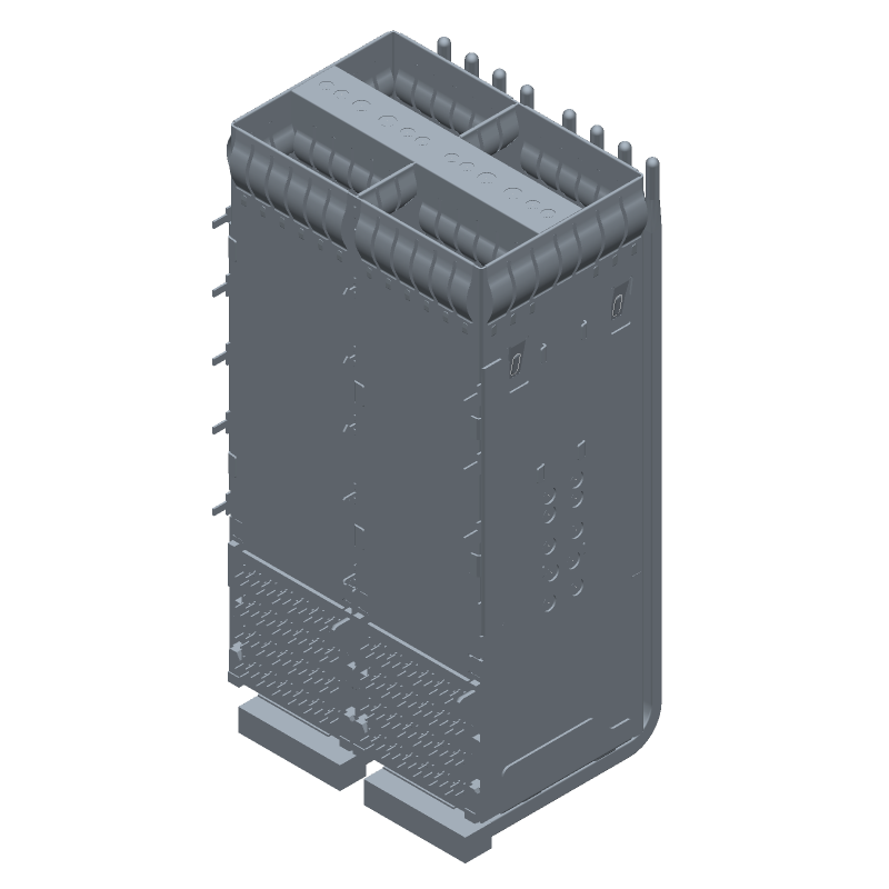 ZQSFP+ CAGE& CONN 2X2, EMI SPRING, BTB Form Factor:zQSFP+;Product Type:Cage Assembly with Integrated Connector;Port Matrix Configuration:2 x 2;EMI Containment Feature Type:Internal/External EMI Springs;Included Heat Sink:No zQSFP+ Cage Assembly with Integrated Connector 2 x 2 Internal/External EMI Springs | Part# 1-2308171-0 | TE Connectivity
