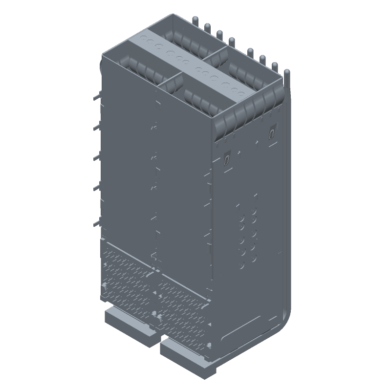 ZQSFP+ CAGE& CONN 2X2, EMI SPRING, BTB Form Factor:zQSFP+;Product Type:Cage Assembly with Integrated Connector;Port Matrix Configuration:2 x 2;EMI Containment Feature Type:Internal/External EMI Springs;Included Heat Sink:No zQSFP+ Cage Assembly with Integrated Connector 2 x 2 Internal/External EMI Springs | Part# 1-2308171-1 | TE Connectivity