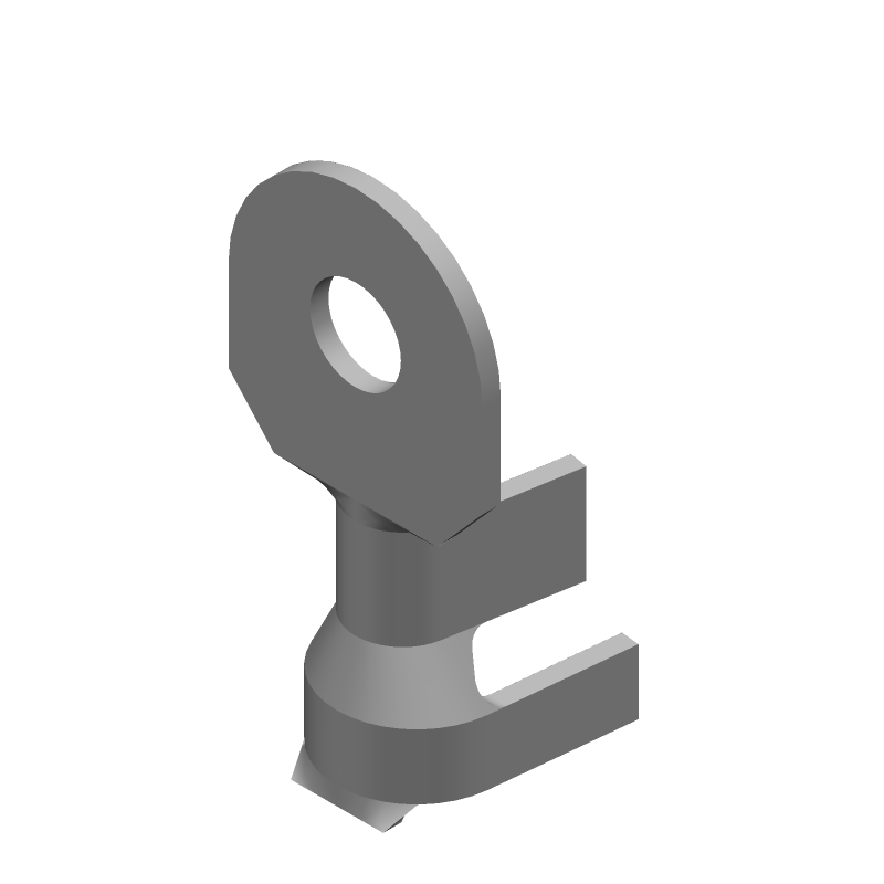 Brass Ring Terminal, 6-10AWG, Tin Plated, Crimp, Non-Insulated