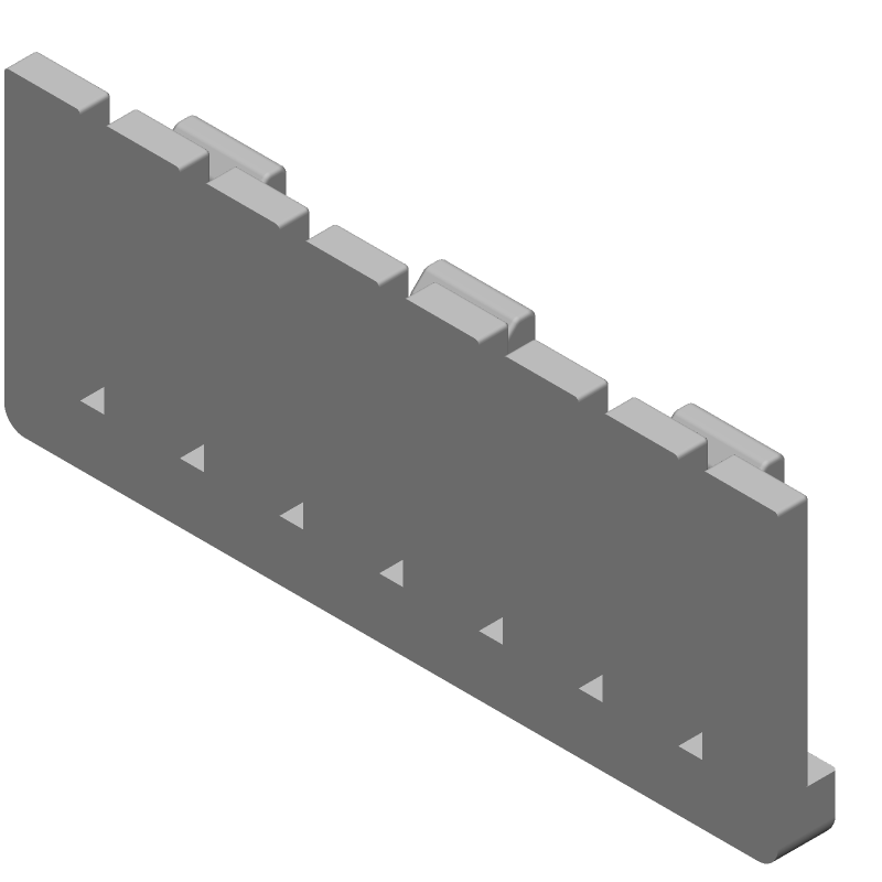 Connector Accessories Retainer Straight Nylon 6/6 Black Bag