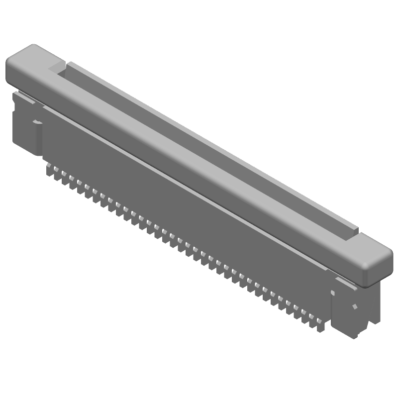 36 Pos FPC Connector, 0.5mm Pitch, RA SMD, 250V