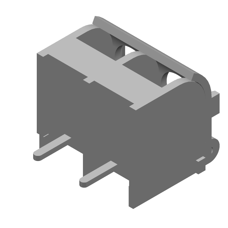 2 Pos Terminal Block, 8.26mm Pitch, 15A, 300V, Solder ST
