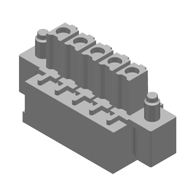 5 Pos Terminal Block, 3.81mm Pitch, RA, 11A, 300V, Green