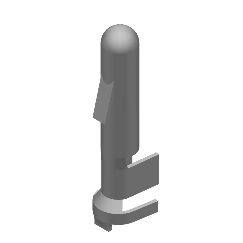 .156" Crimp Pin, Brass/Tin, 10-12AWG, 32.48A, UL