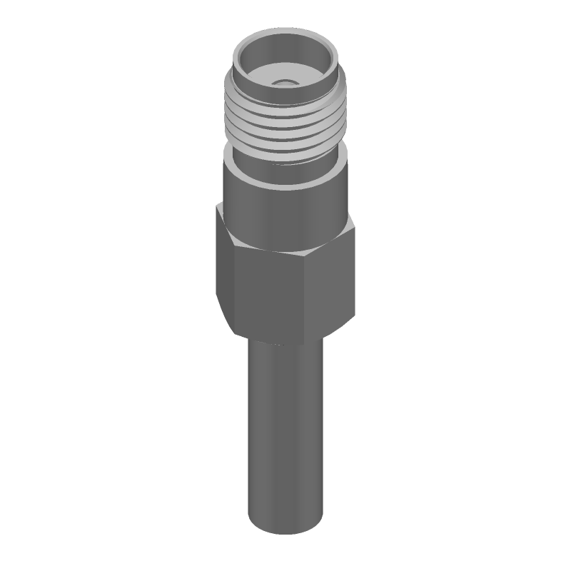 SMA RF Connector, 12.4GHz, 50 Ohm, Crimp, Straight, Gold