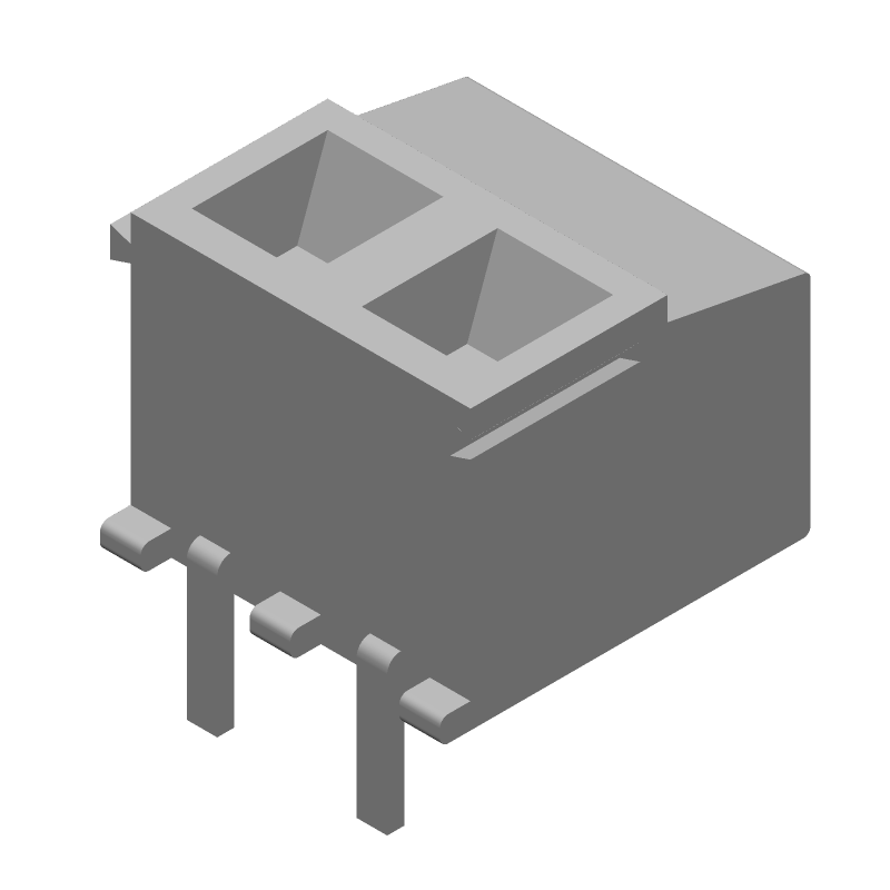 2-Pos PCB Terminal Block, 5mm Pitch, 13.5A, 300V, Right Angle, Green