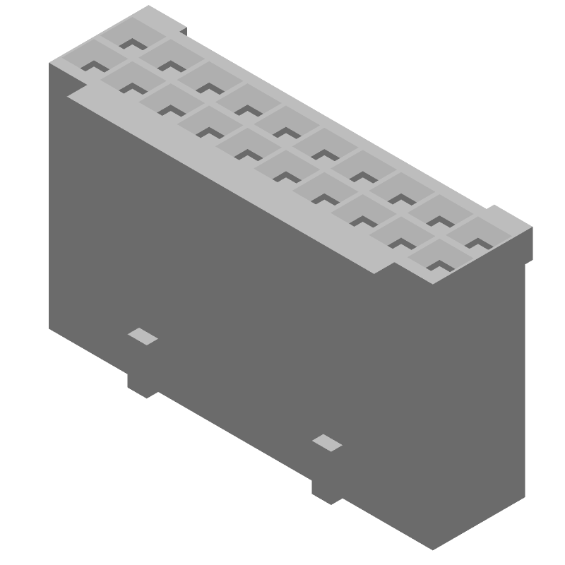 20 Pos 2.54mm Crimp Receptacle Housing, 3A, 250V, Straight