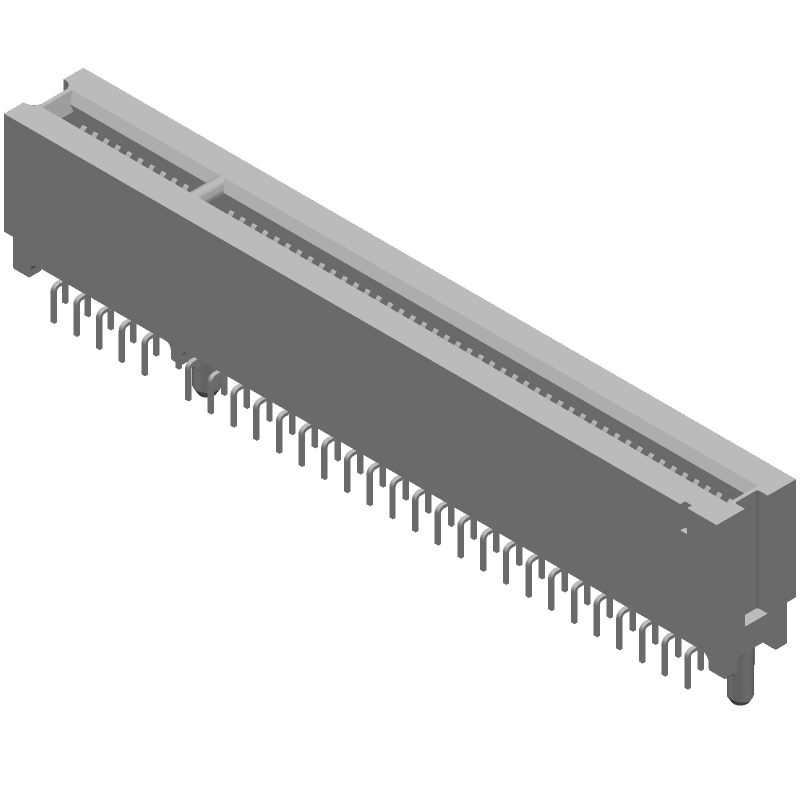 112 Pos Card Edge Conn, 1.27mm Pitch, Straight, Thru-Hole