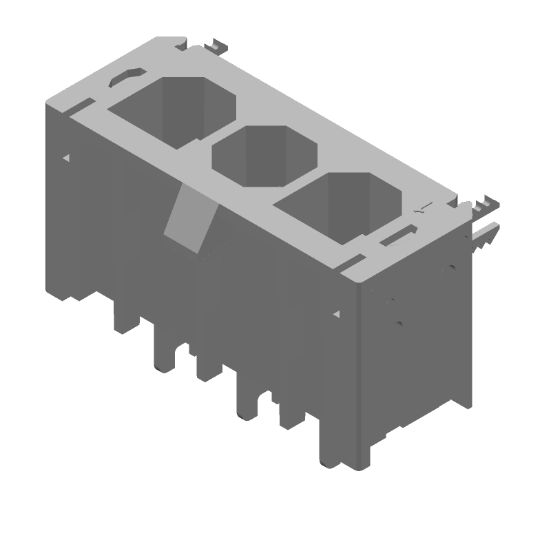 172043-0302 footprint, schematic symbol and 3D model by Molex