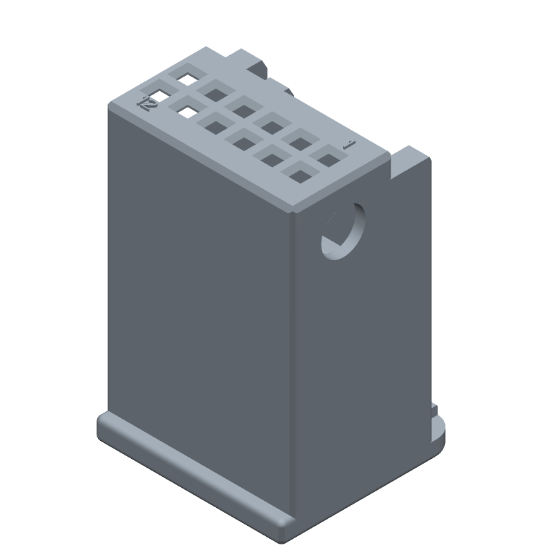 Connector Accessories Cover Straight Glass Filled Polybutylene Terephthalate Black Automotive Box