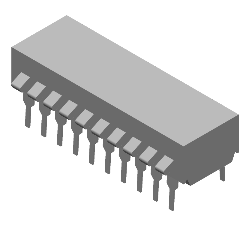 DIP Switch, Rotary/Slide, 10 Pos, SPST, 1A, 24VDC, Thru-Hole, PC Pins