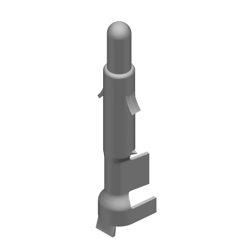 Power Contact Pin, Crimp, Male, 19A, 600V, 14-20AWG, T/R