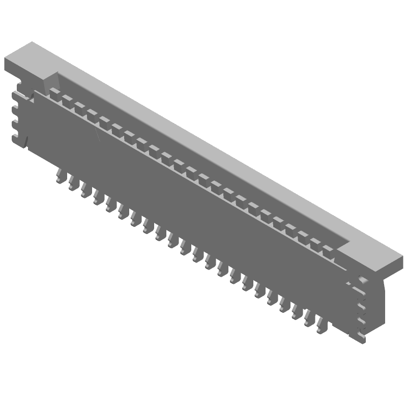 FPC Connector, 22 Pos, 1mm Pitch, 1A, 200V, RA SMD