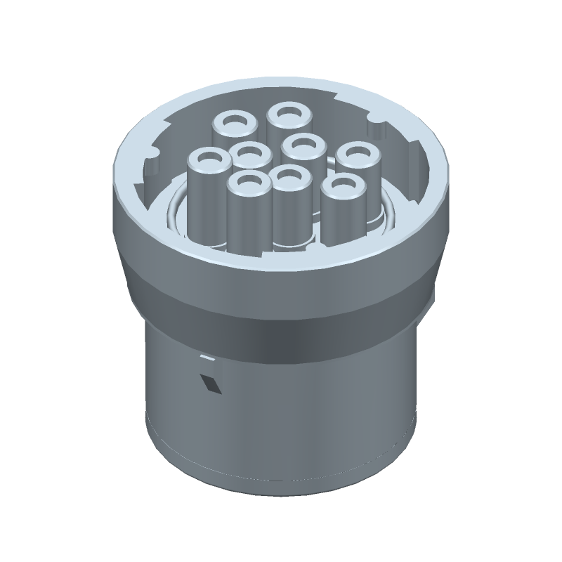 Conn Circular SKT 9 POS ST Cable Mount 9Terminal 1Port