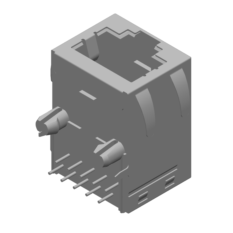 (5-2301994-5) RJ45 JACK INT.MAG. 1GB 1X1 INV.
