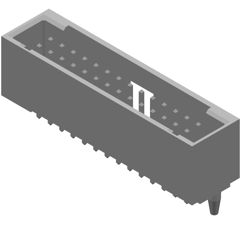 Board Connector, 28 Contact(s), 2 Row(s), Male, Straight, 0.1 inch Pitch, Solder Terminal, Locking, Black Insulator, Receptacle,