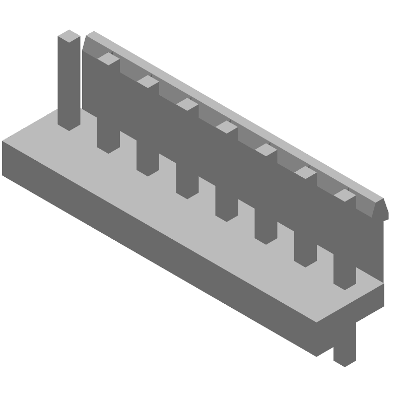 8 Pos Power Connector | 8A | 3.96mm Pitch | Straight | Solder | Thru-Hole