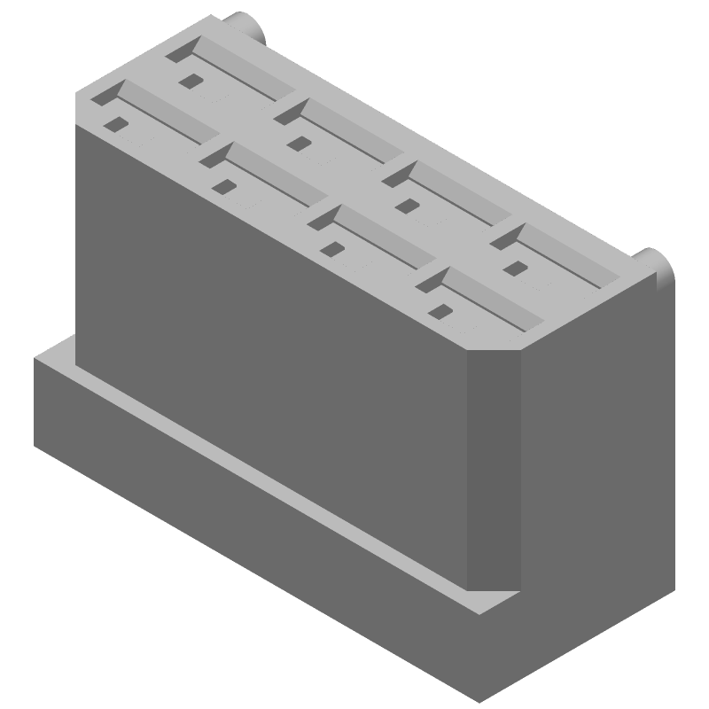 Conn Housing RCP 8 POS Crimp ST Cable Mount Bag