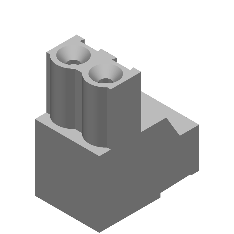 2 Pos 5mm R/A Plug, 15A, 300V, UL, Green
