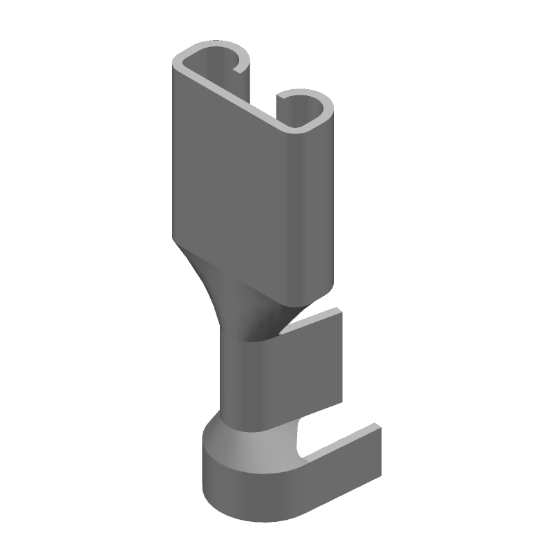 Brass Female Receptacle Terminal 16-20AWG Unplated
