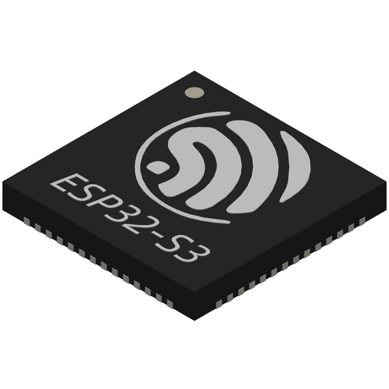 ESP32-S3 footprint, schematic symbol and 3D model by Espressif Systems