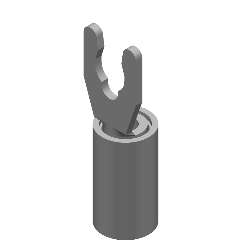 Spring Terminal 14-16AWG Bronze Tin Blue Insulated