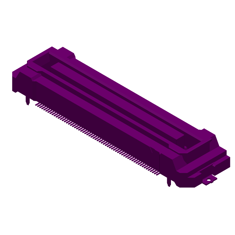 Board Stacking Connector, 124 Contact(s), 2 Row(s), Female, Straight, Surface Mount Terminal,