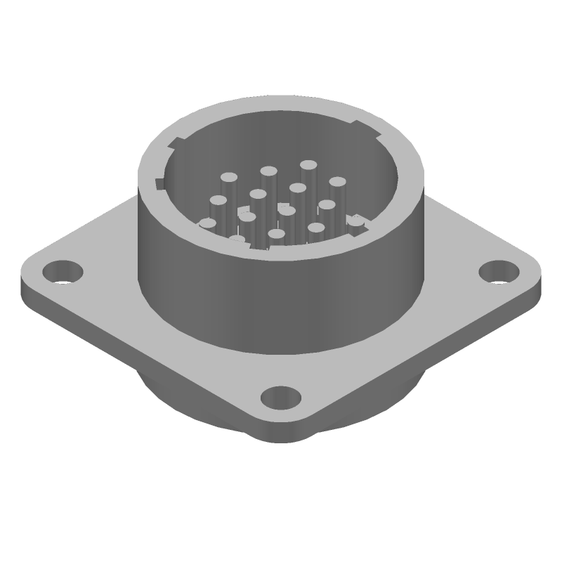 16 Pos CPC Series 1 Circular Connector, 13A, 250V, Straight