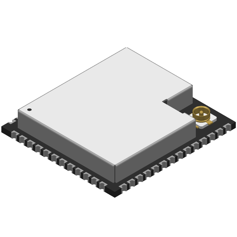 ESP32-S3-WROOM-1U-N8R8 footprint, schematic symbol and 3D model by ...