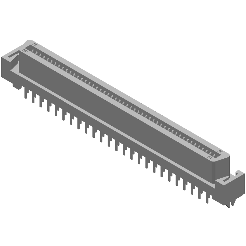 100 Pos SCSI Receptacle, 1.27mm Pitch, Straight, Thru-Hole