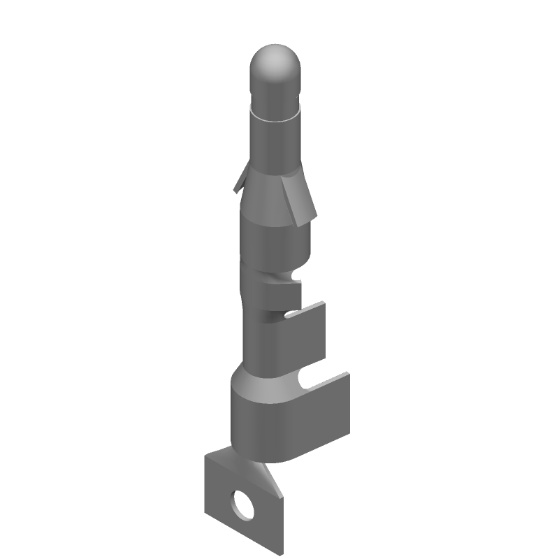Male Power Contact, Crimp, 13A, 250V, 14-20AWG, Nickel/Gold