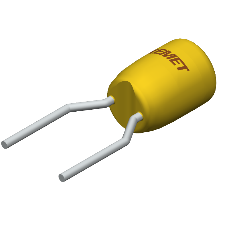 Tantalum Capacitor 2.2uF 25V 10% Radial 5.08mm 125C