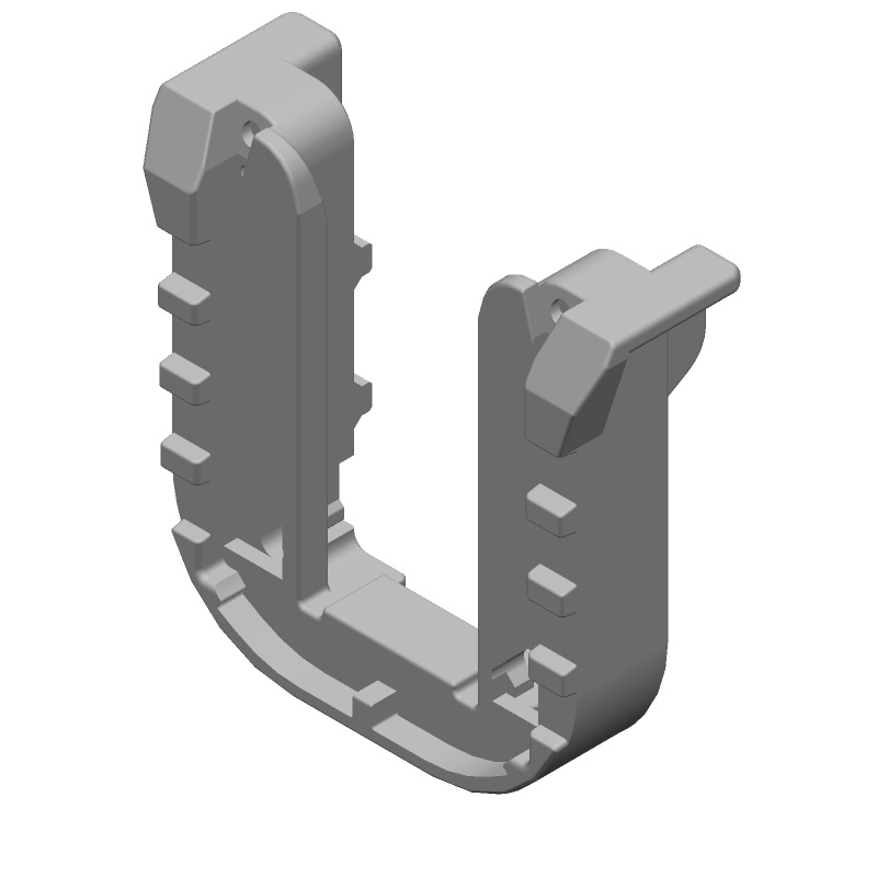 Connector Accessories Mounting Clips Straight Glass Filled Polybutylene Terephthalate Yellow Automotive Loose