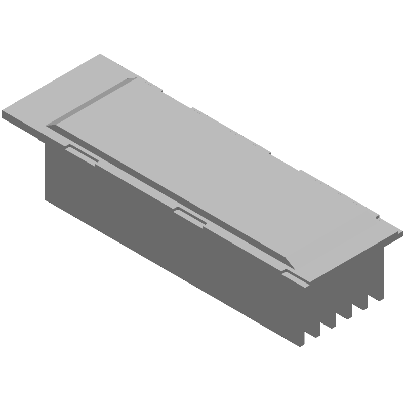 CFP4 HEATSINK, FRONT TO BACK AIRFLOW