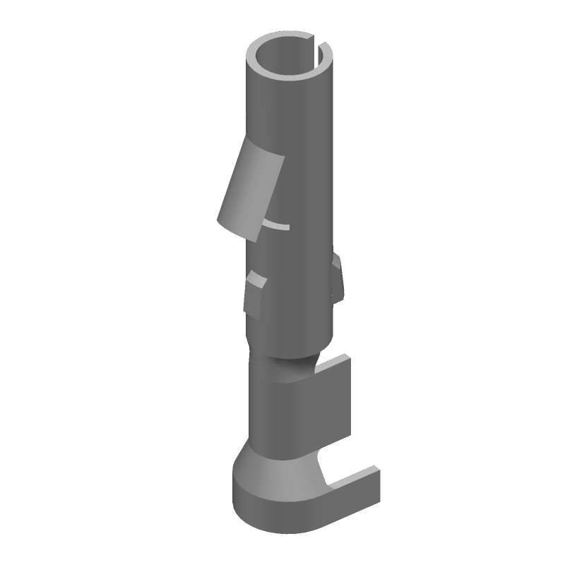 Female Signal/Power Contact, Crimp, 15A, 250V, Straight