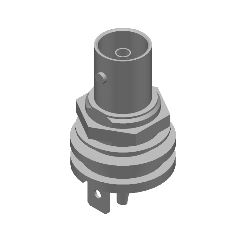 RF Coaxial Connector, BNC, Female, 75 Ohm, 2GHz, Panel Mount, Solder