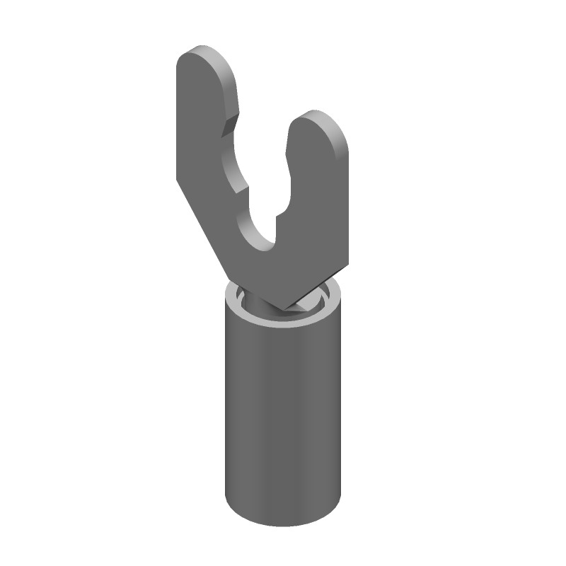 PIDG Insulated Crimp Terminal, Red Nylon, 16-22 AWG, 300V