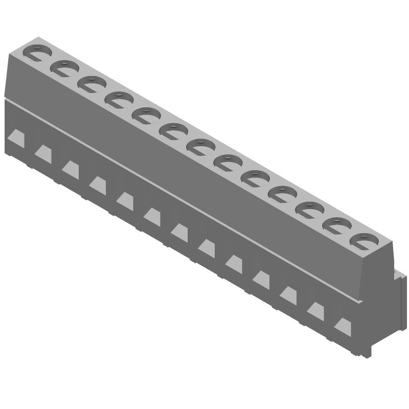 13 Pos 5.08mm Pitch Terminal Block, 17.5A, 300V, Solder ST
