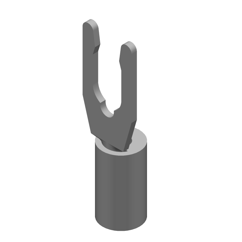 Blue Insulated Crimp Terminal 14-16AWG Bronze Tin 600V