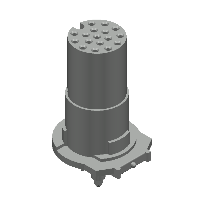 CONN RCPT 17POS JAM NUT SKT M12