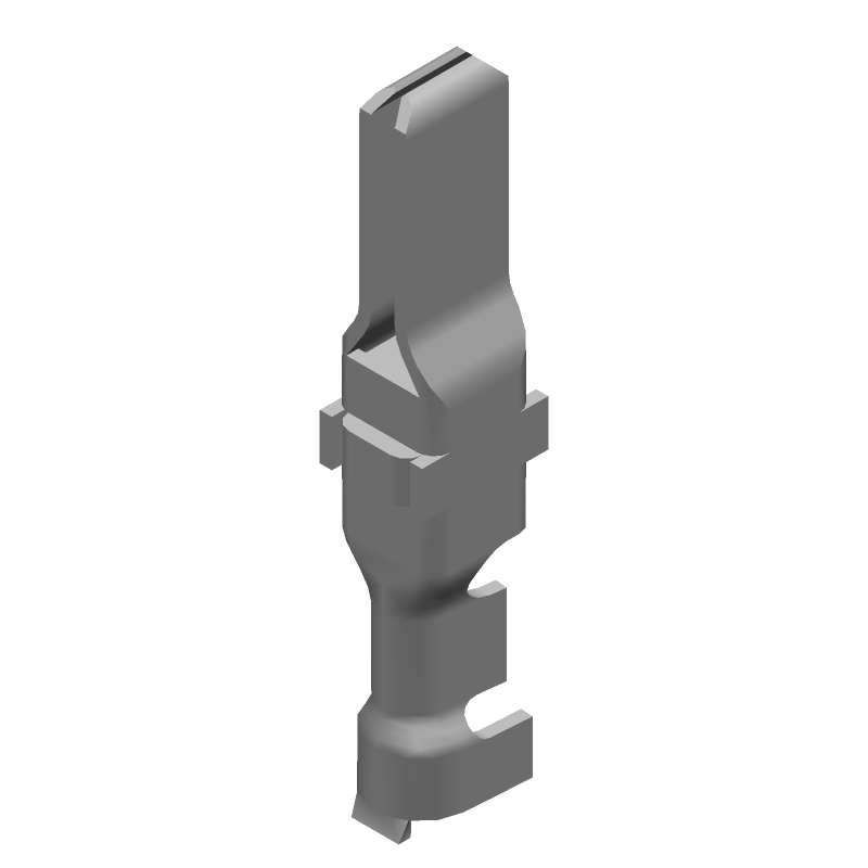 Power Crimp Pin, Male, 15A, 12-16AWG, Copper, Tin/Lead