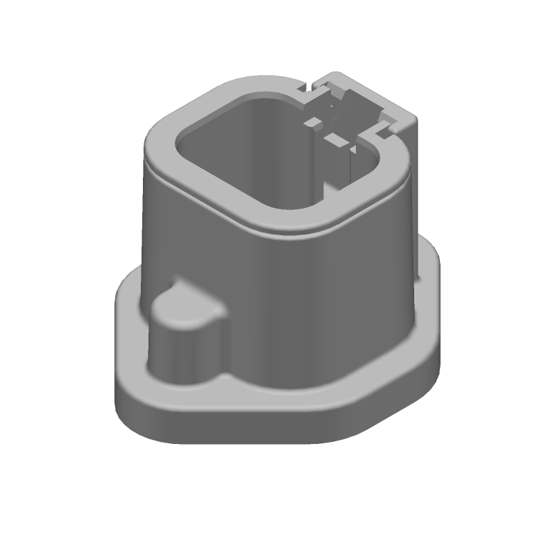 4 Pin Male Solder Rectangular Connector