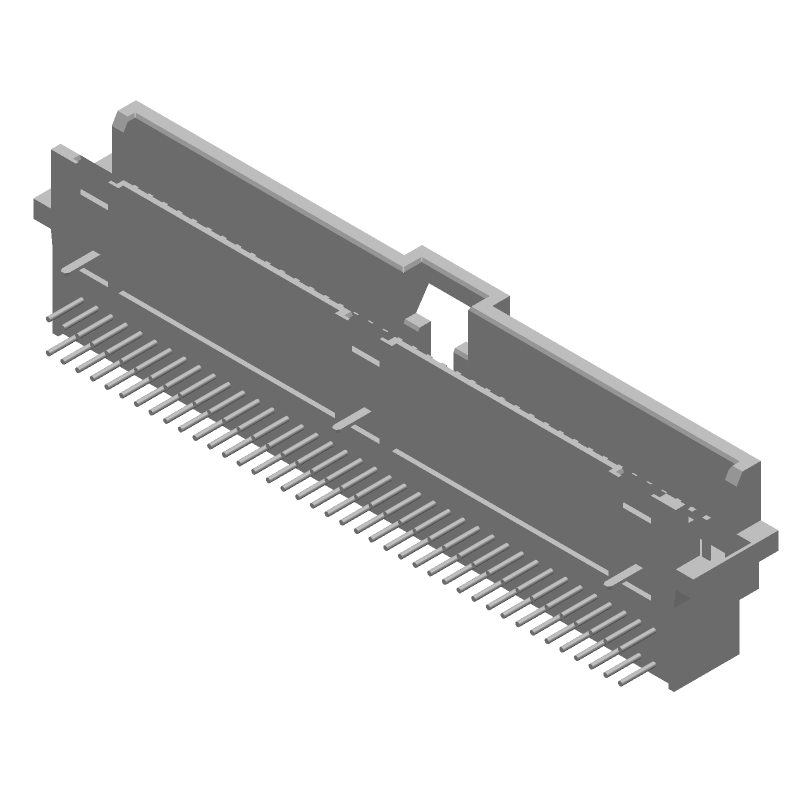 80 Pos 1.27mm RA Shrouded Header, Thru-Hole, 1A, 30V
