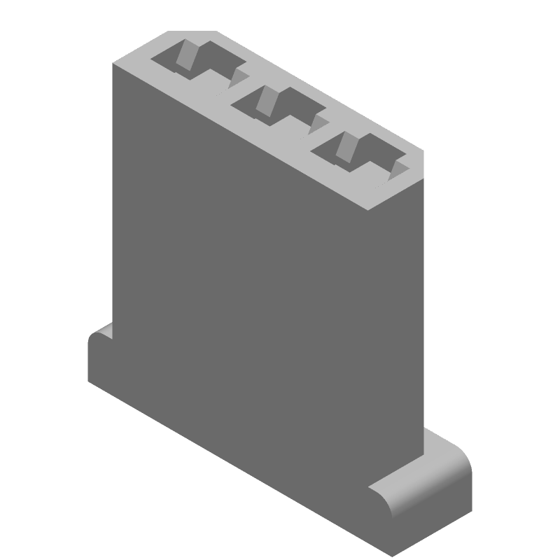 Conn Housing RCP 3 POS 5mm Crimp ST Cable Mount Automotive Bag