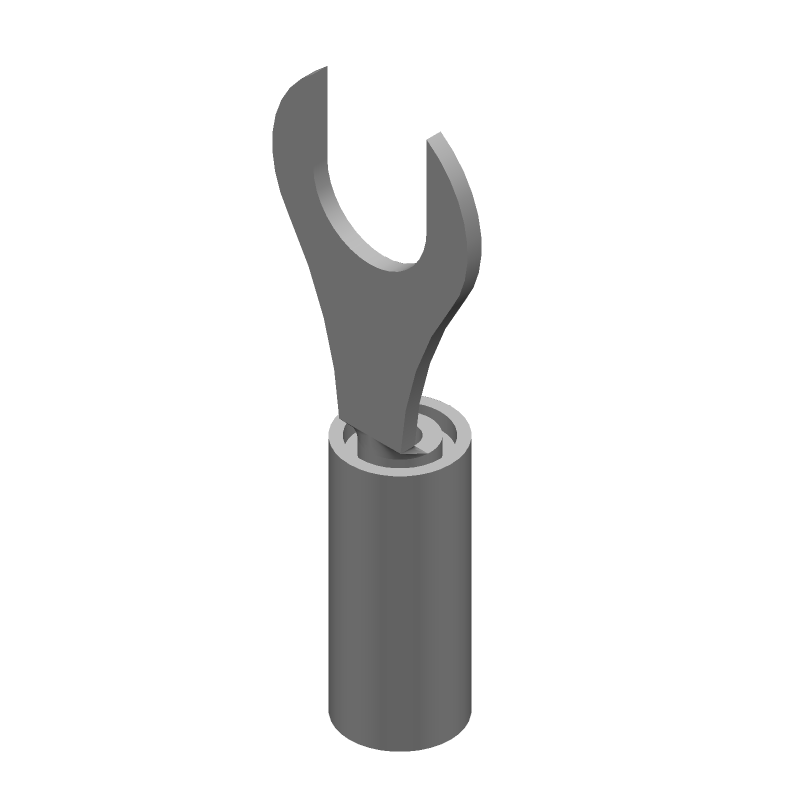 Ring Terminal, Insulated, 22-26AWG, Copper/Tin, 300V