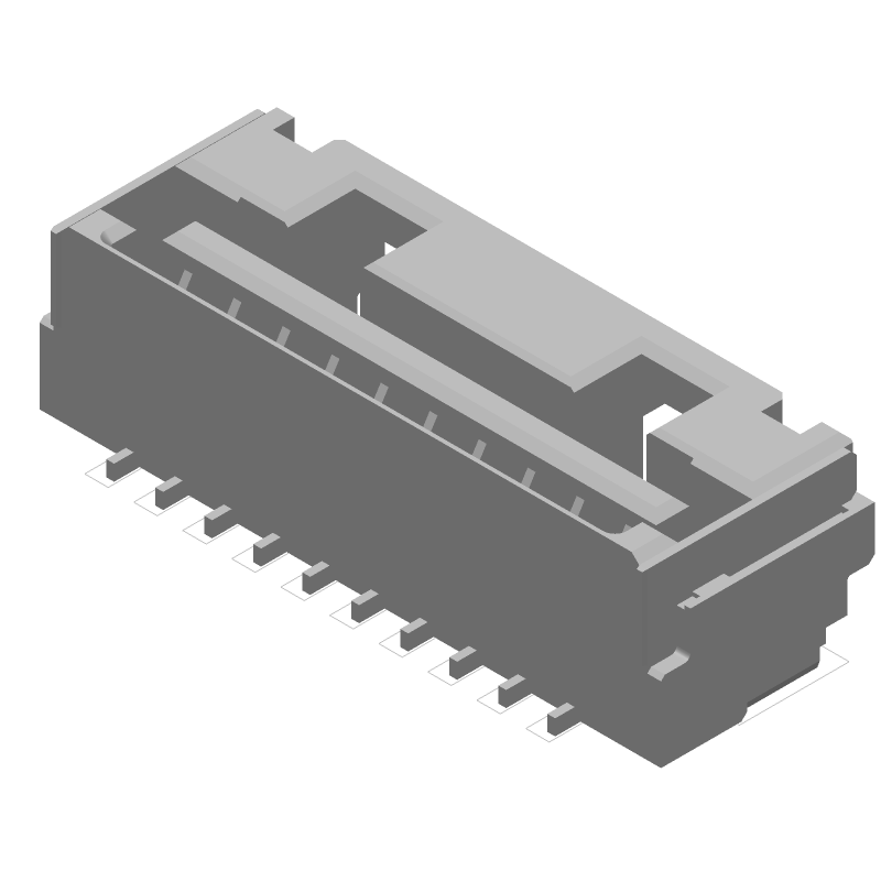 Conn Wire to Board RCP 10 POS 1.25mm Solder ST SMD CLIK-Mate™ T/R