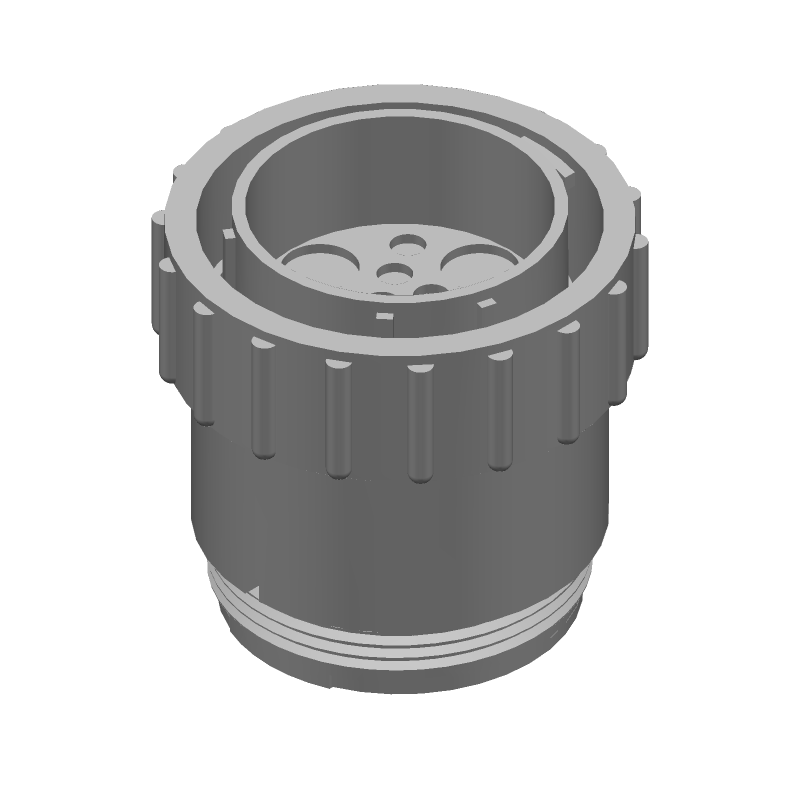 16 Pos Circular Connector, Male, Crimp, Nylon, IP67, 105°C