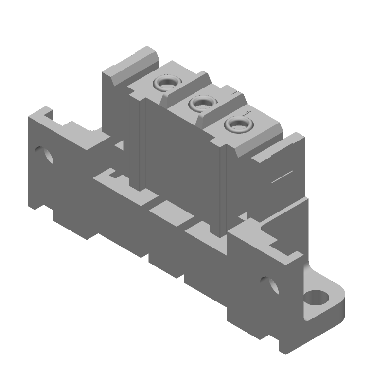 3 Pos Female Socket Connector, 7.5A, Gold, Wire-to-Board, 600V